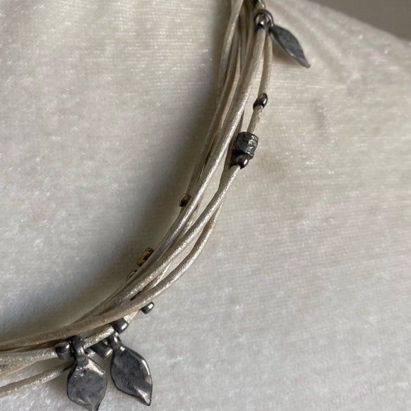 Sea Sandrar leather cord necklace - Picture 2 of 10